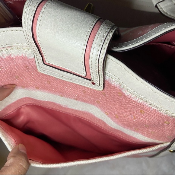 RARE NWOT COACH 19576 AUDREY MOTIF CANVAS
SEASHELL MEDIUM CINCHED TOTE - Picture 7 of 11